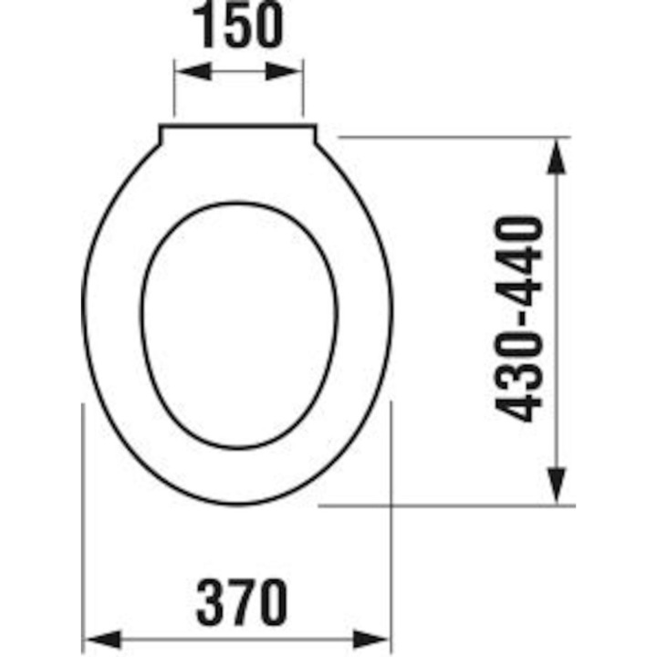 WC kiegészítők FAYANS WC ülőke Neo, hőre lágyuló műanyag, fehér