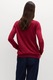 Marks & Spencer, Pulover tricotat fin cu decolteu barcuta, Rosu inchis, 8