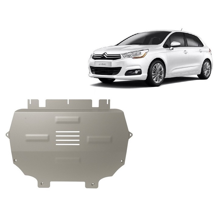 Scut motor din aluminiu Citroen C4 ( 2013 - 2018 )