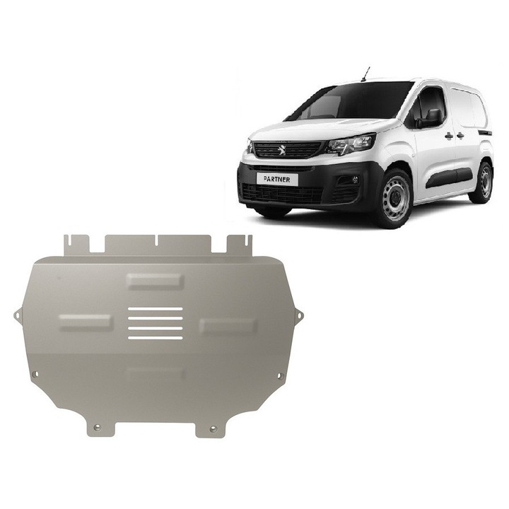 Scut motor din aluminiu Peugeot Partner ( 2018 - 2026 )
