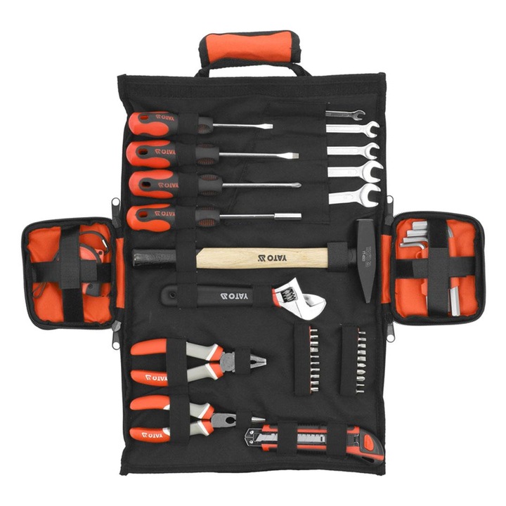 Set de unelte YATO YT-39280, 44 piese, etui, diverse dimensiuni, 6x7-14x15cm