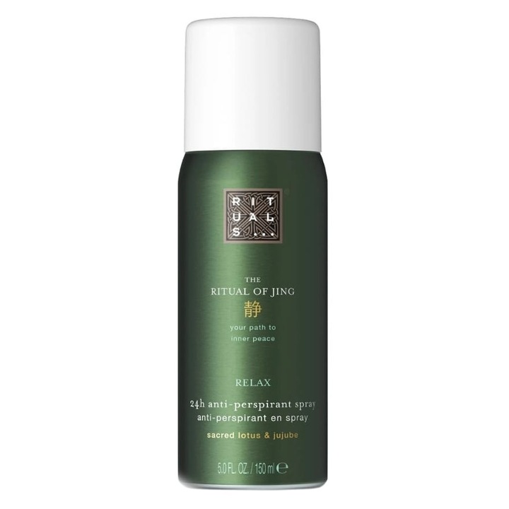 Antiperspirant spray Rituals Jing, 150ml, pentru femei, protecție 24 de ore, axile