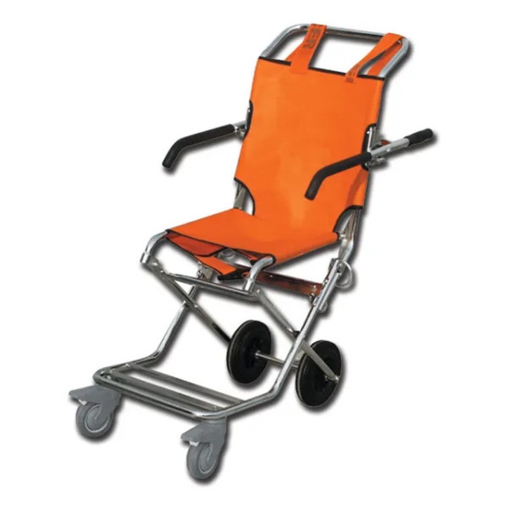 Scaun cu rotile pliabil, Golden Protect, evacuare, otel cromat, 41x80cm