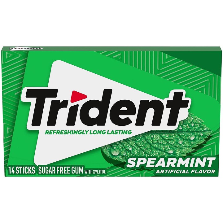 Guma de Mestecat Trident Gum Spearmint 31 g