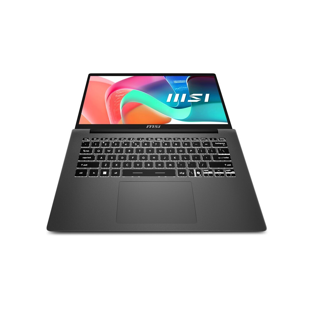 Laptop MSI Modern 14, 14" Full HD, Intel® Core™ i5 1334U pana la 4.6 GHz, 16 GB RAM DDR4, 512 GB SSD, Intel Iris Xᵉ Graphics, Windows 11 Pro, Platinum Grey 512 GB