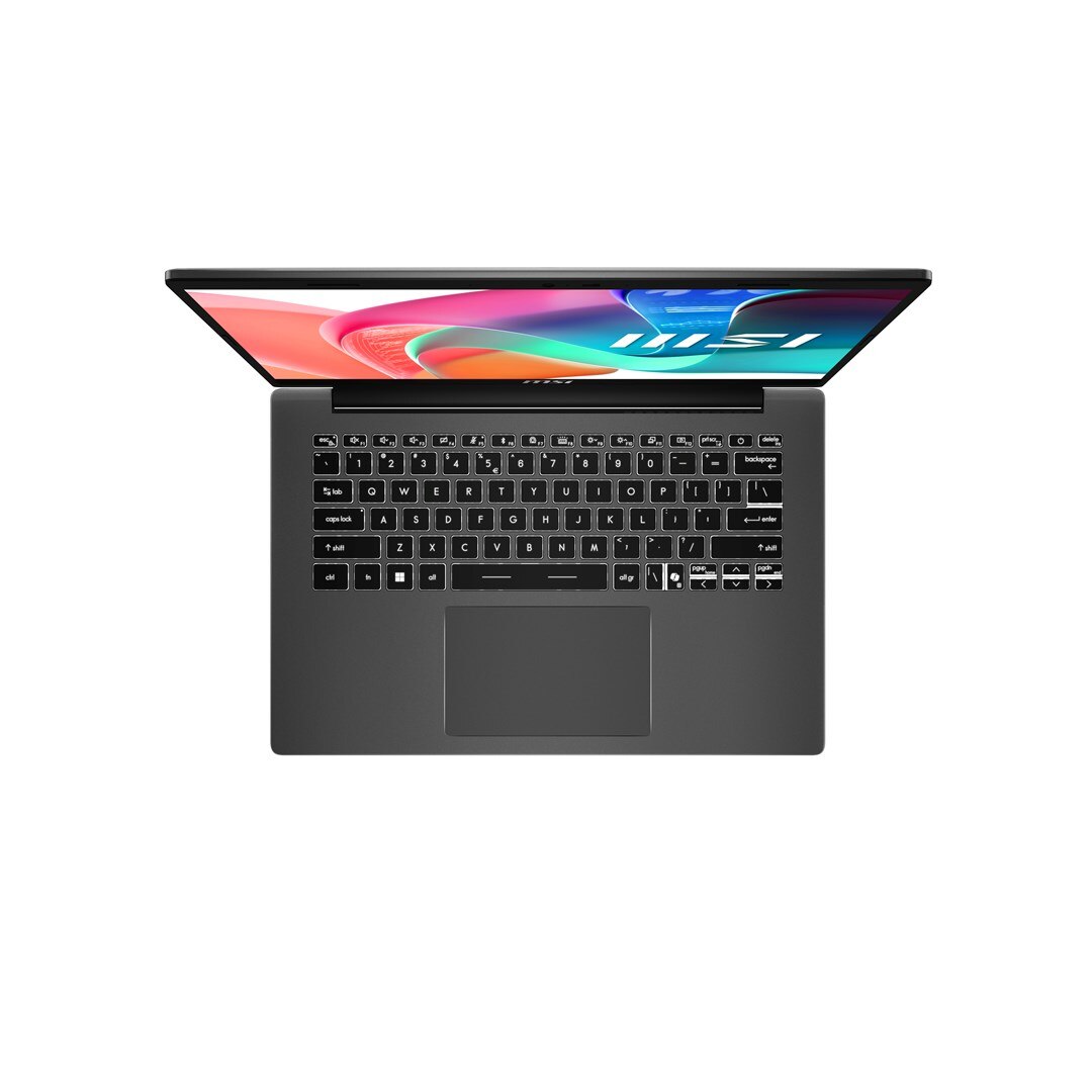 Laptop MSI Modern 14, 14" Full HD, Intel® Core™ i5 1334U pana la 4.6 GHz, 16 GB RAM DDR4, 512 GB SSD, Intel Iris Xᵉ Graphics, Windows 11 Pro, Platinum Grey 512 GB