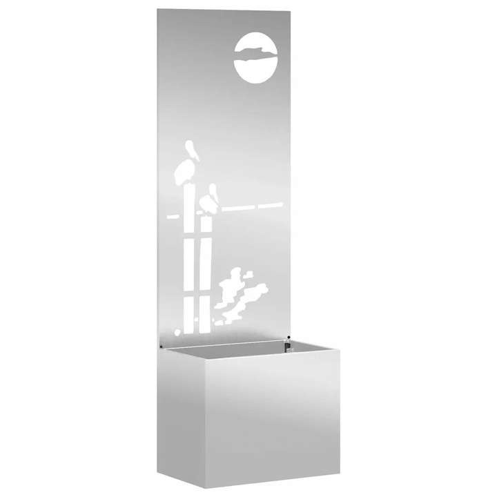 Ecran de intimitate pentru gradina vidaXL, Argintiu 50 x 32 x 150 cm