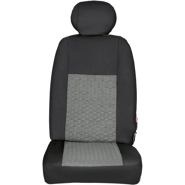 Set huse auto 14 piese, negru/gri, dimensiuni universale