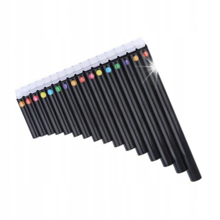 Flaut Pan Kera Audio PX-16, 16 csöves, fekete, 23x26cm