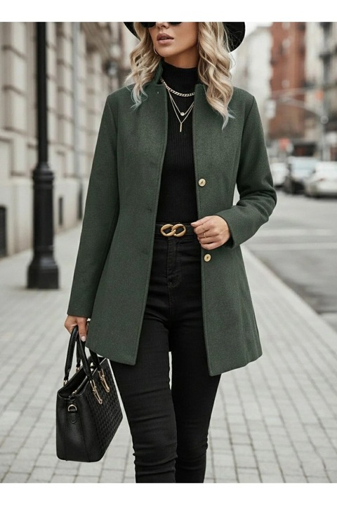 Design Guler Palton de lana kaki