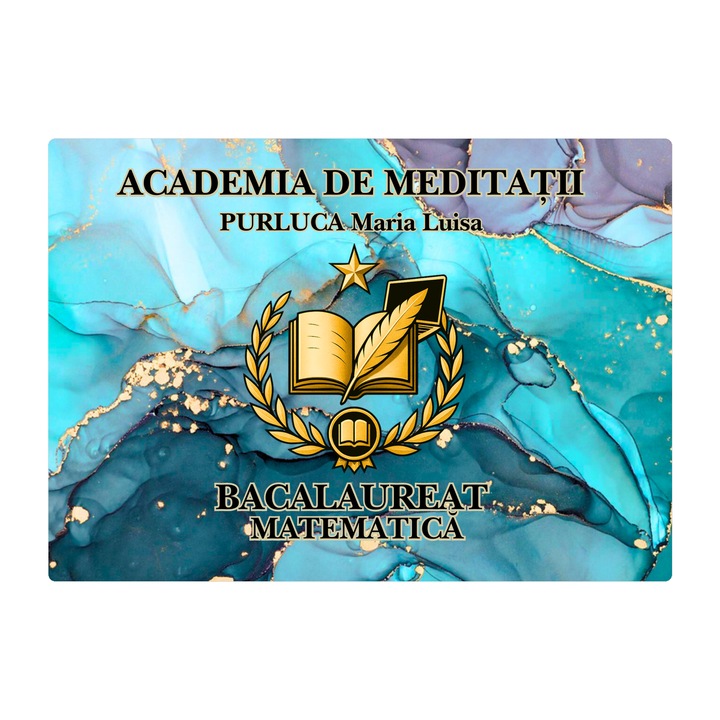 BACALAUREAT MATEMATICA - ghidul complet de pregatire - manual scolar - culegere bacalaureat - FLASHCARDS - ACADEMIA DE MEDITATII - 70 pag