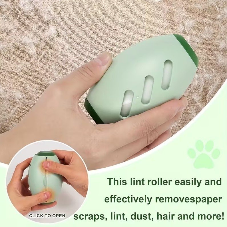 Aparat de Curățat Scame REDZ Accessories, Manual, Lavabil, Verde, Compact