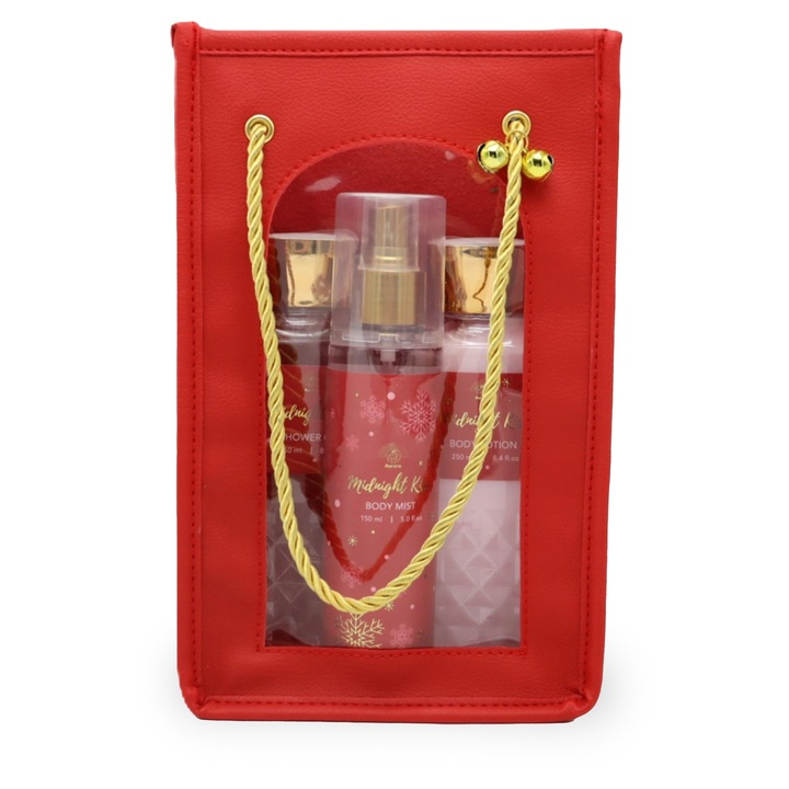 Set cadou femei, Aurora, Spray corp, Balsam, Gel dus, Multicolor, 3 el