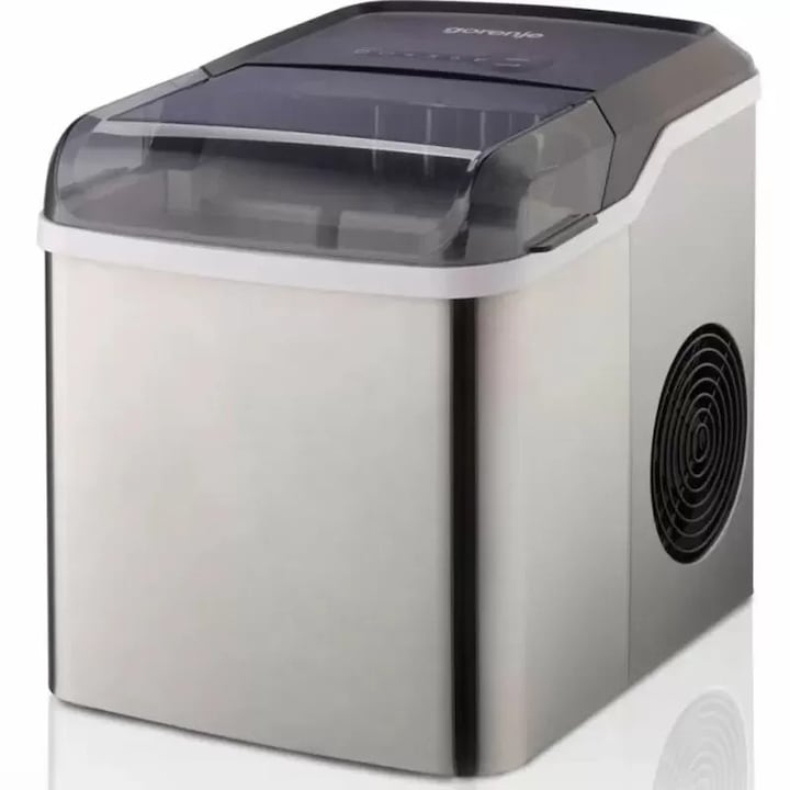 Ледогенератор Gorenje IMD1200SB, 2 размера кубчета, Дневно количество лед 12 кг, Бързо приготвяне, Сив