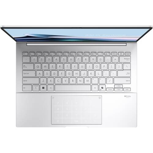 Laptop ASUS Zenbook 14 UX3405CA 3K 14 inch Intel Core Ultra 9 285H 32GB 1TB SSD Windows 11 Pro Foggy Silver