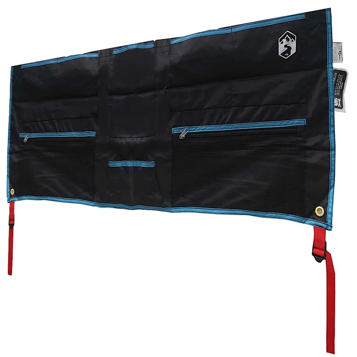 Punga de stocare vidaXL, Negru si Albastru 140 x 43 cm oxford