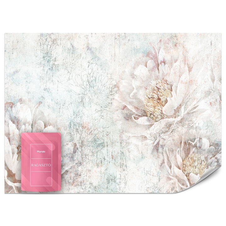 Fotótapéta Muralo Bazsarózsák Vintage 500x350 Stílus Modern Nappaliba