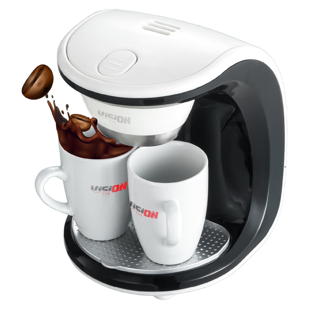 Cafetiera Vision Chef VFCCD01AN, 450 W, 300ml, 2 cani ceramice incluse