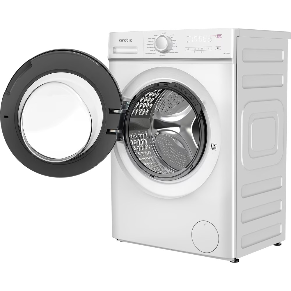 Masina de Spalat Rufe Frontala Slim ARCTIC ARSMA762WRO, 7 kg, 1200 rpm, Clasa A, Alb