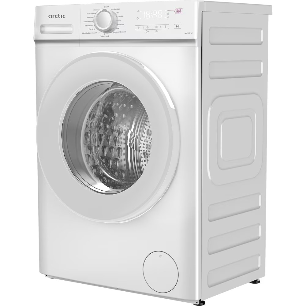 Masina de Spalat Rufe Frontala Slim ARCTIC ARSMA762WRO, 7 kg, 1200 rpm, Clasa A, Alb
