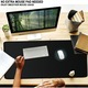 Mousepad mare pentru gaming, negru, cu baza din cauciuc antiderapant si margini cusute, 30x60x0.3cm, pentru birou si gaming