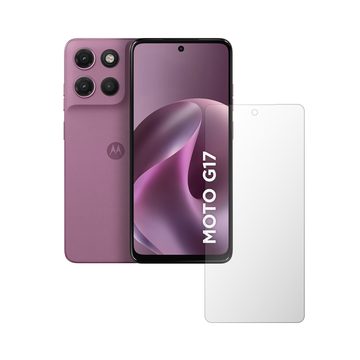 Folie Protectie Ecran Folie24, pentru Motorola Moto G17, 1X Mata, Acoperire Case-Friendly ( Compatibile cu Carcasa ), Adeziva, Flexibila Antiamprenta