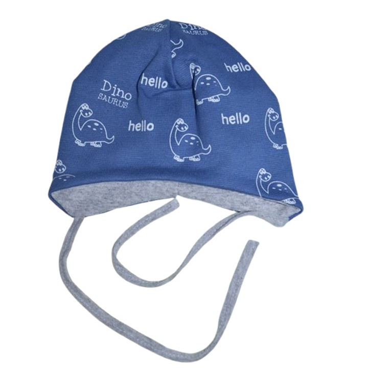 Caciula din bumbac, pentru baieti, Mini Junior, Albastru