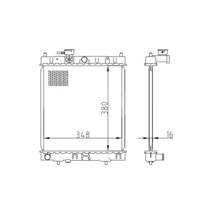 Radiator racire Hart Micra K11 1.0-1.3 92-21410-1F515