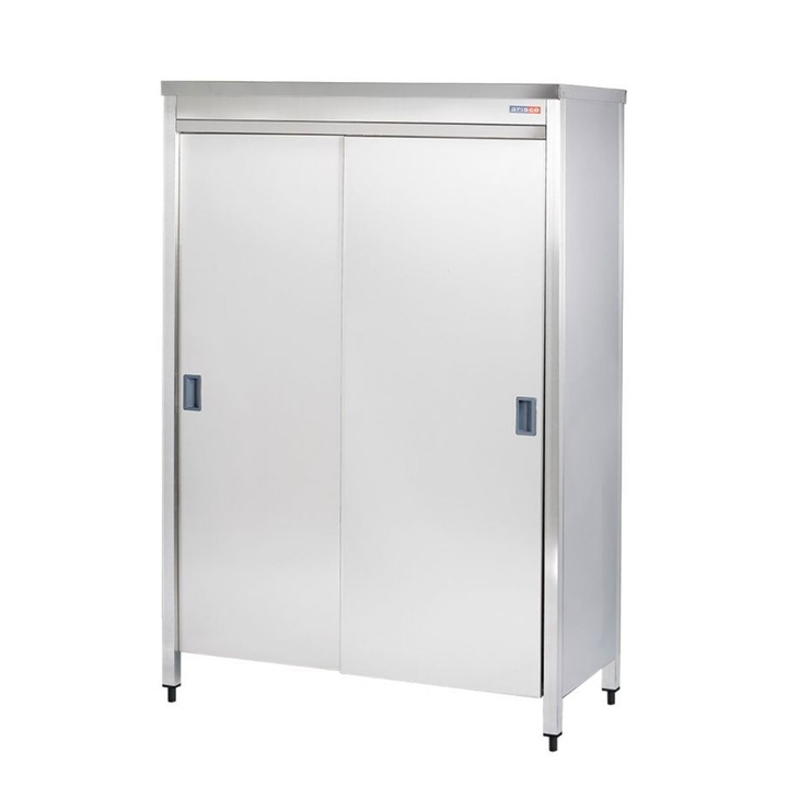 Dulap cu usi glisante, 3 polite intermediare, structura inox, Cozum