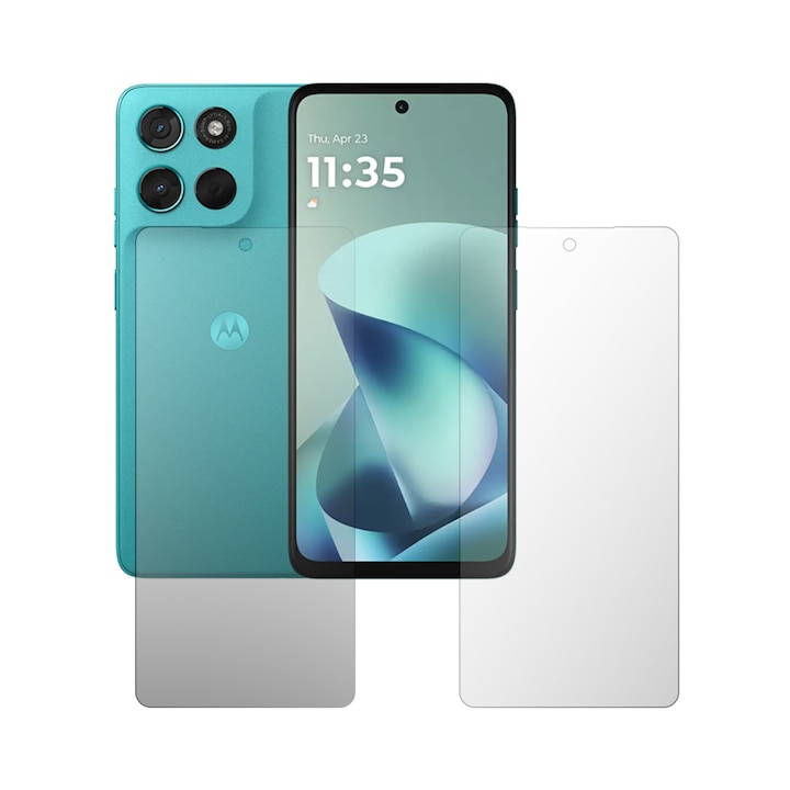 Комплект 2X Фолио за защита на екрана iSkinz Матово за Motorola Moto G57 Power - Пълен дисплей, Силиконово Матово против отпечатъци, Лепилно и Гъвкаво