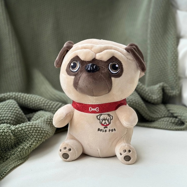 Jucarie de Plus, Caine Pug, Pufos, 22cm