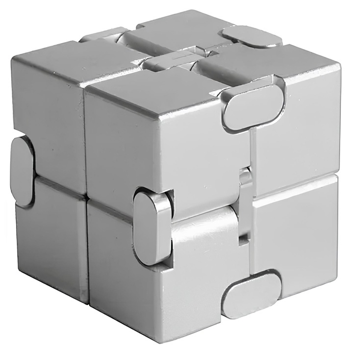 Stresszoldó kocka, RESTEQ, 38 mm, fekete/ezüst/többszínű