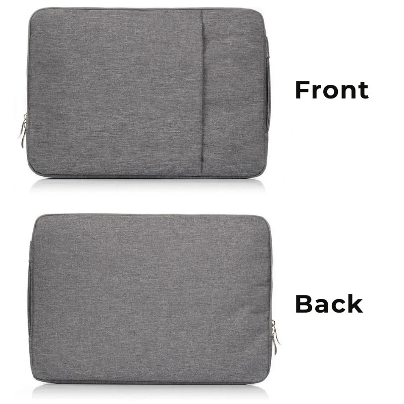 Geanta Laptop 15"-16" iUni, Material Textil Impermeabil, Anti-zgarieturi, Anti-socuri, Buzunar extern, Gri