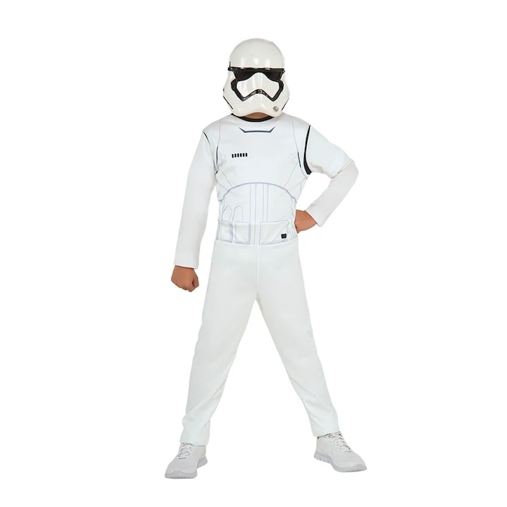 Costum Stormtrooper Star Wars cu masca pentru copii, 12-14 ani, 150-160 cm