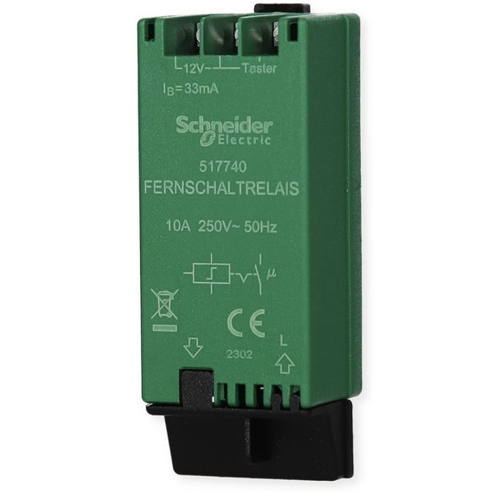 Schneider Electric 517740 elektronikus lépésről lépésre relé (teleruptor), 10A, 250V, 12V vezérlés