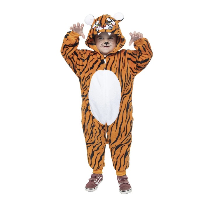 Costum tigru Tigger KidMania® pentru copii, 5-7 ani, 110-122 cm