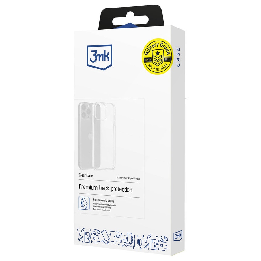 Carcasa 3mk Clear Case compatibila cu Motorola Moto G86 Power, Transparent