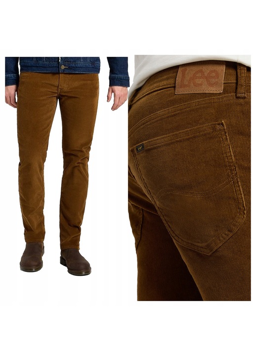 Панталони Lee, Daren Zip Fly, 5 джоба, памук, кафяв, Светлокафяв, W38-L34