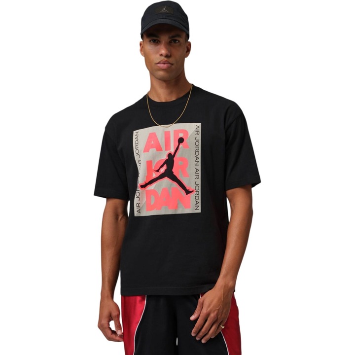 Jordan HBR Graphic SS Crew póló 57105, Fekete