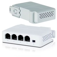 Extender POE Rosfix 1x IN 3x OUT Gigabit 25W 100m montare pe sina DIN TH35