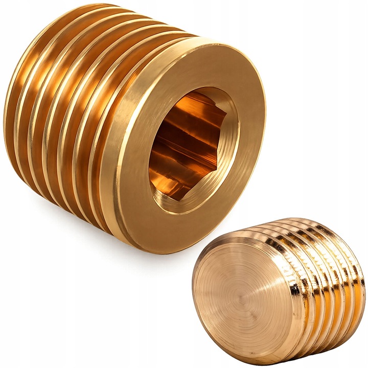 Korek mositat 1/4", Rosfix, vízvezetékrendszerekhez és nyomásrendszerekhez, korrózióálló, arany színű