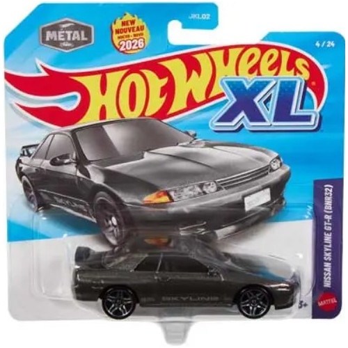 Masinuta Metalica Hot Wheels Nissan Skyline GT-R (BNR32) XL, 1:43