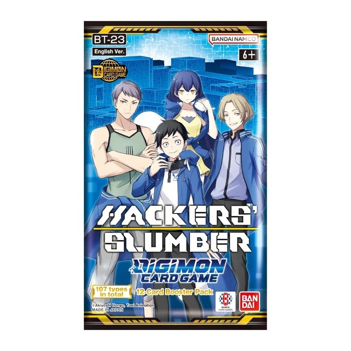 Digimon Card Game Hacker's Slumber BT-23 Booster Pack – 12 карти