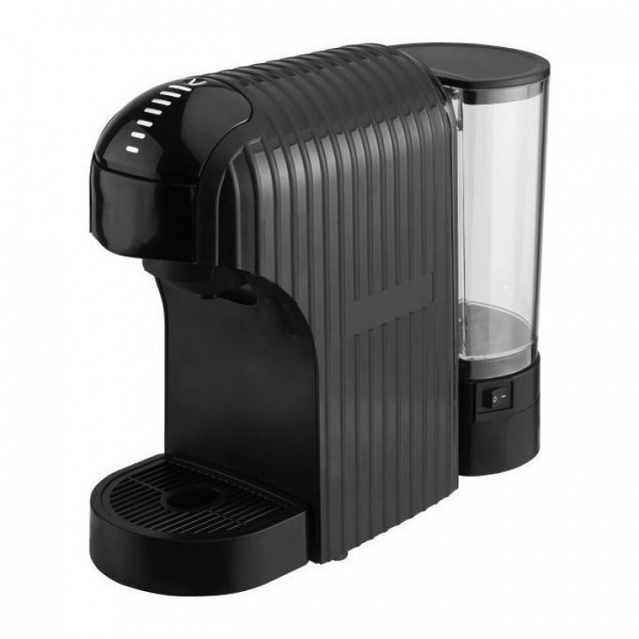 Espressor 3-in-1, mini, design vintage, negru, compact