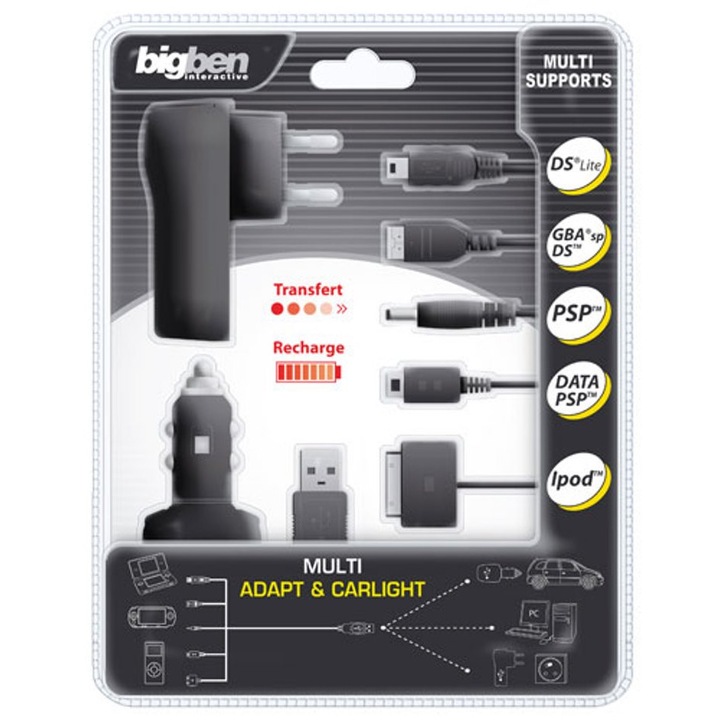 Incarcator BigBen pentru PlayStation PSP, iPod, DS Lite, Nintendo DS, Gameboy