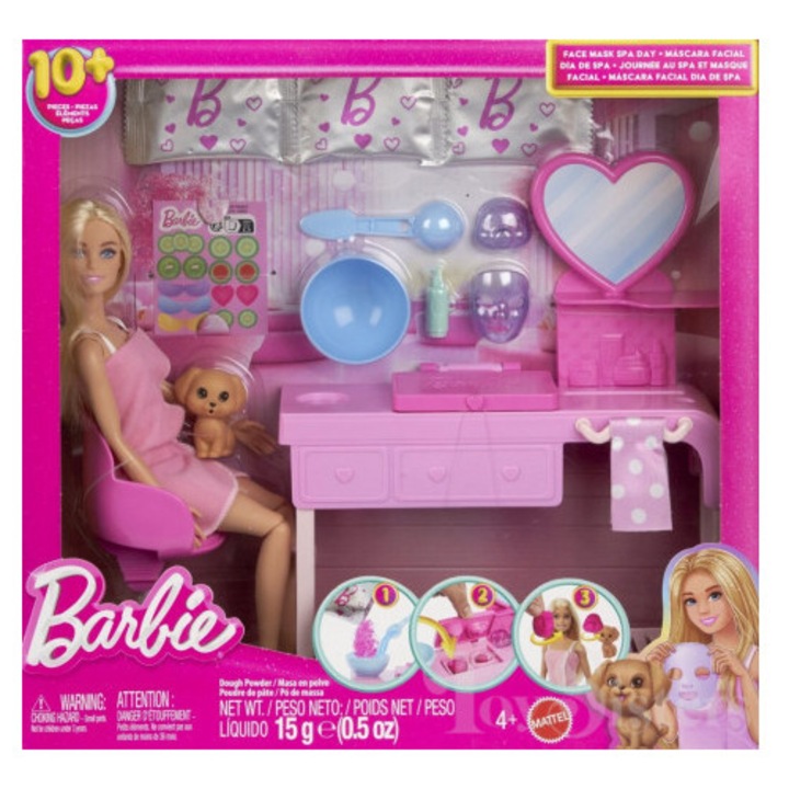 Set de joaca Barbie - Face Mask Day Spa