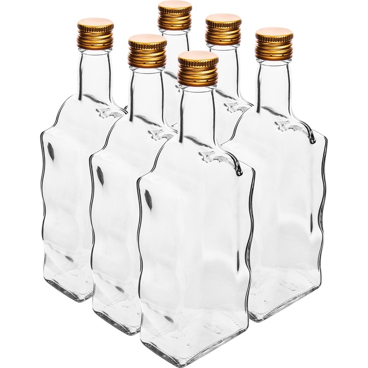Set 6 sticle Klasztorna 500ml, luka, transparent