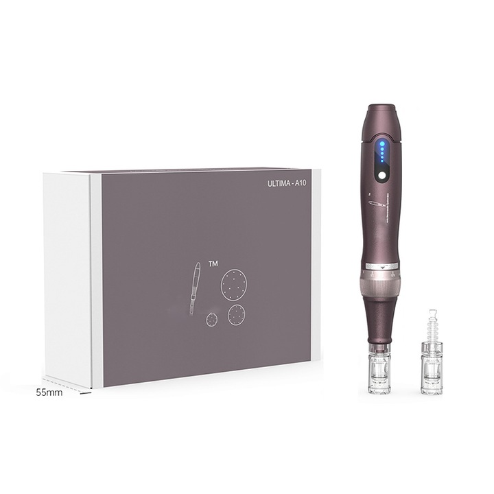 Rqiurpn Microneedle Derma Roller, hordozható, ergonomikus, otthoni ápoláshoz, uniszex