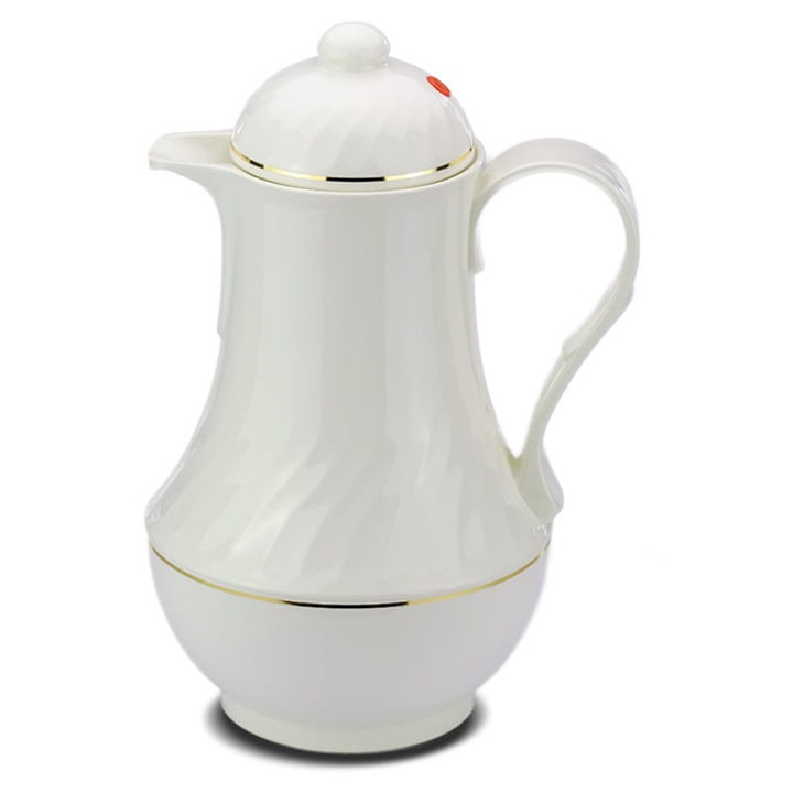 Кафемашина термос Rotpunkt 230, 1.0L, крем, дизайн имитация на порцелан