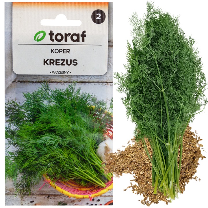 Seminte de koper ogrodowy Krezus, 5g, verde, set